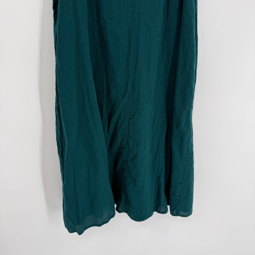 Garnet Hill Dress Womens Size Small Green Gauze Sleeveless Shift Casual Basic - Picture 5 of 10